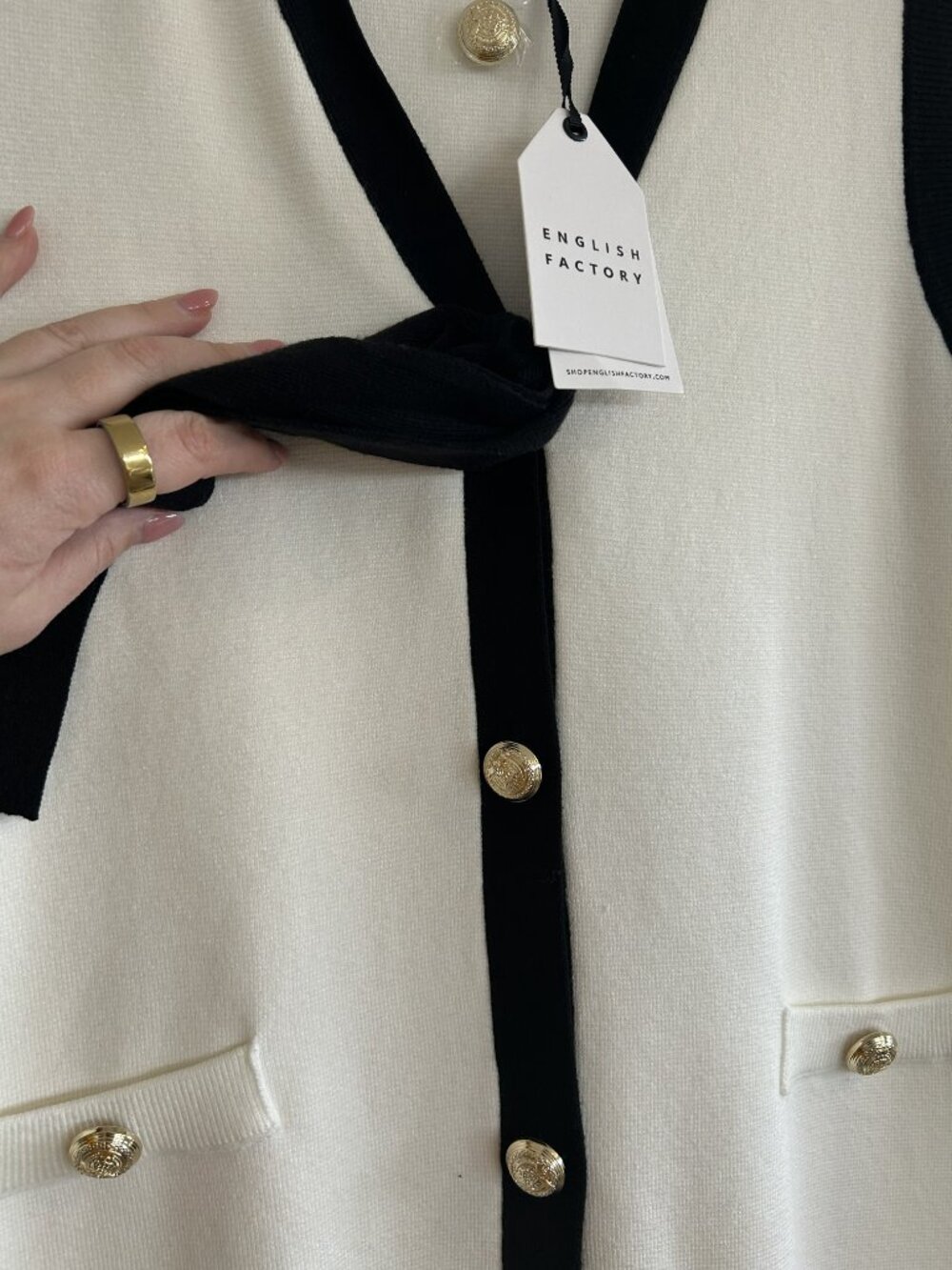 Nicole Knit Midi Dress with Tie - Picture 8 of 9